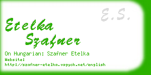 etelka szafner business card